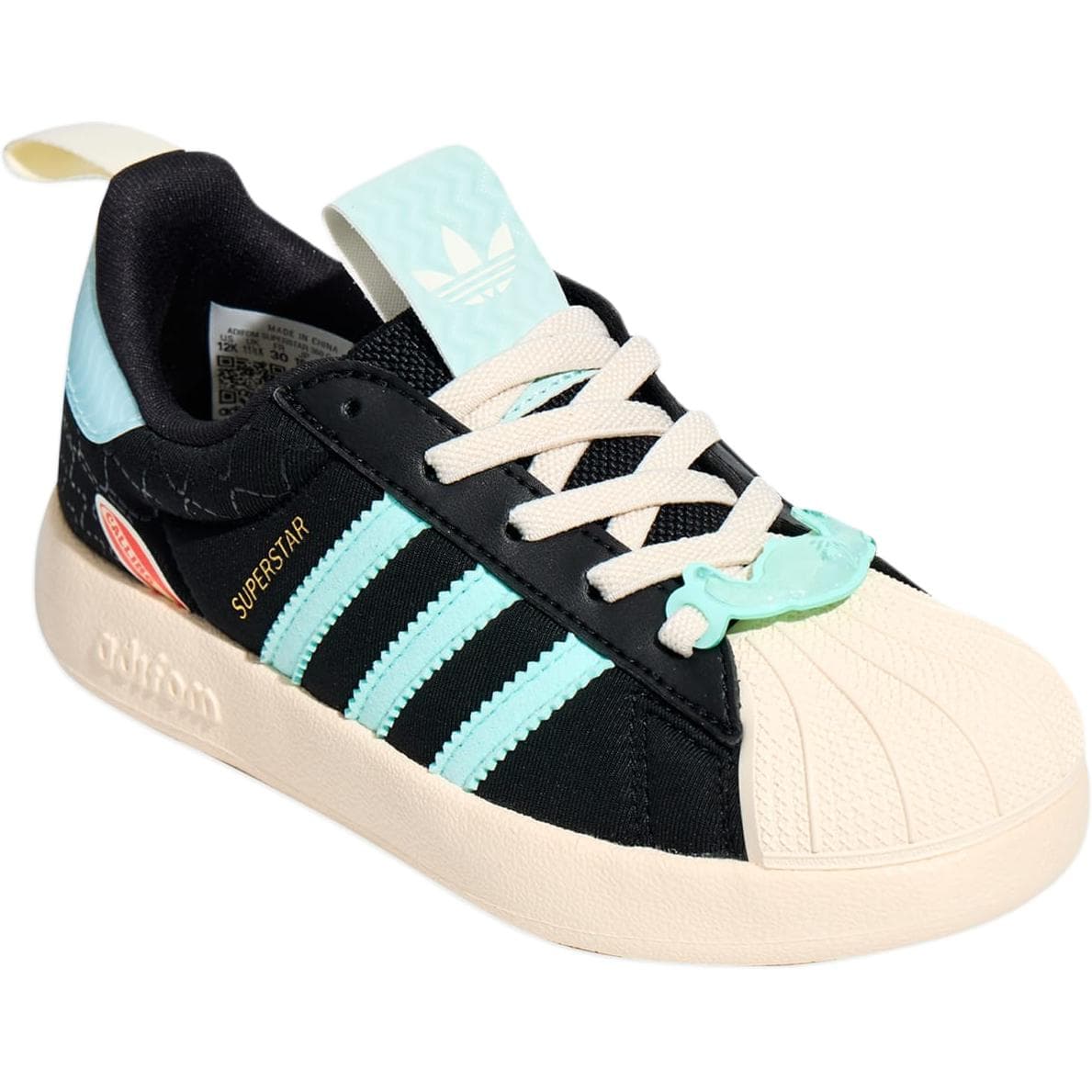 Кроссовки Adidas Originals ADIFOM SUPERSTAR 360 C Детская Скейтбординг Обувь Низкий Топ Черный Синий Kids - изображение 3