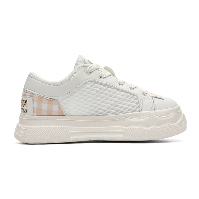 Кроссовки Q And Skate Shoes Low Top Белый Оранжевый Женские - изображение 2