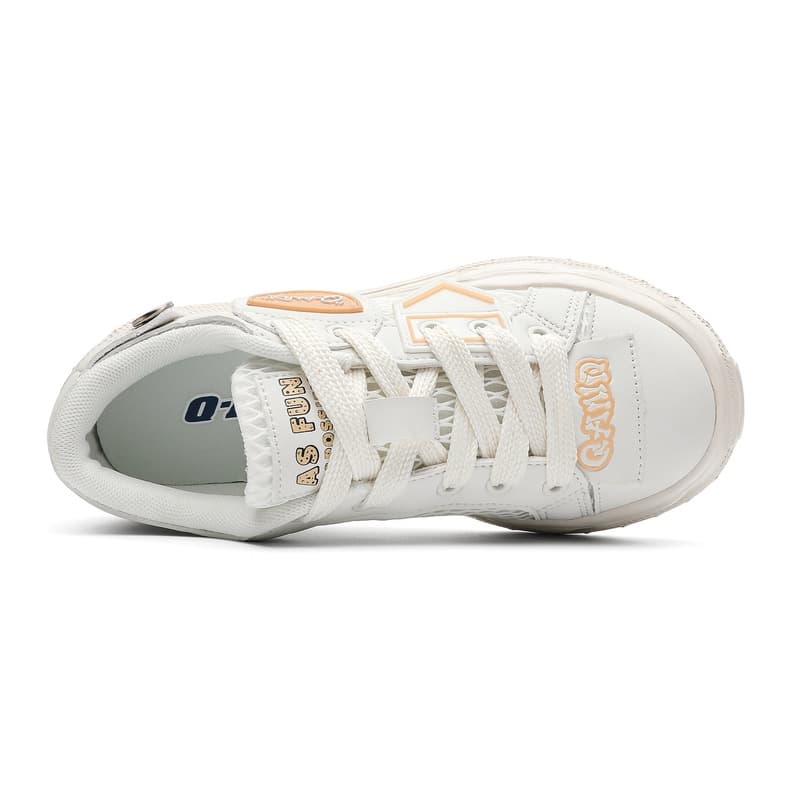 Кроссовки Q And Skate Shoes Low Top Белый Оранжевый Женские - изображение 3