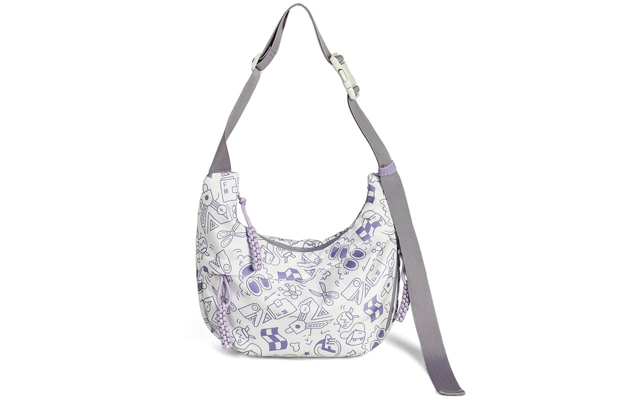 Сумка через плечо VINEY Ткань Сумки кросс-боди Women's White Фиолетовый - изображение 1