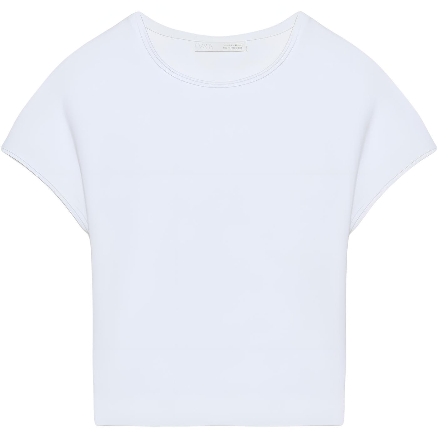 Футболка ZARA Белые Женские Футболки - изображение 1