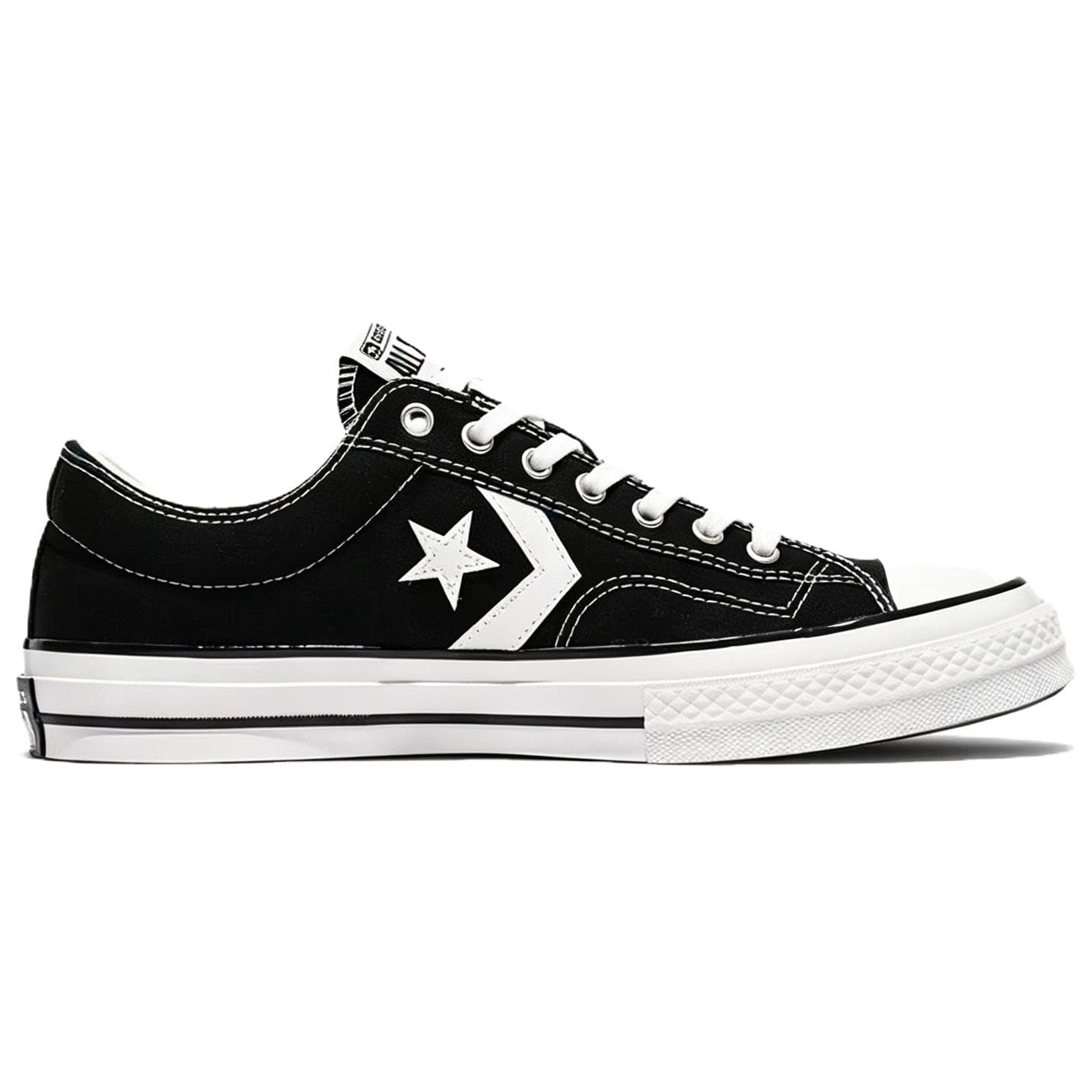 Кроссовки Converse Star Игрок 76 Кеды для скейтбординга Low Топ Черный белый Унисекс - изображение 2