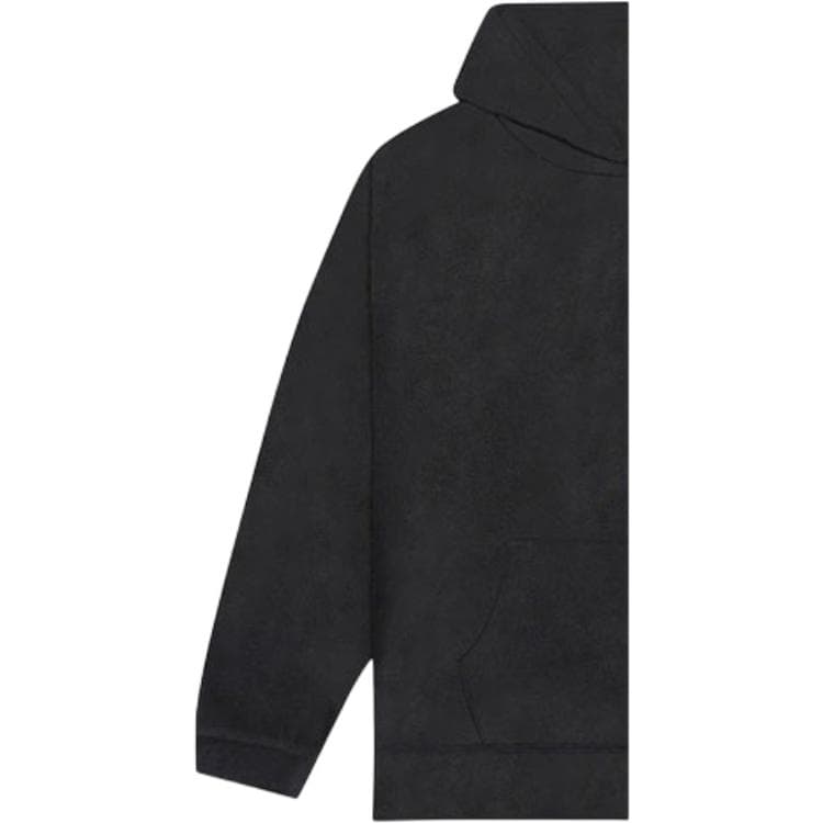 Худи Fear of God Essentials FW20 Polar Fleece Hoodie Dark Slate Black Logo - изображение 4