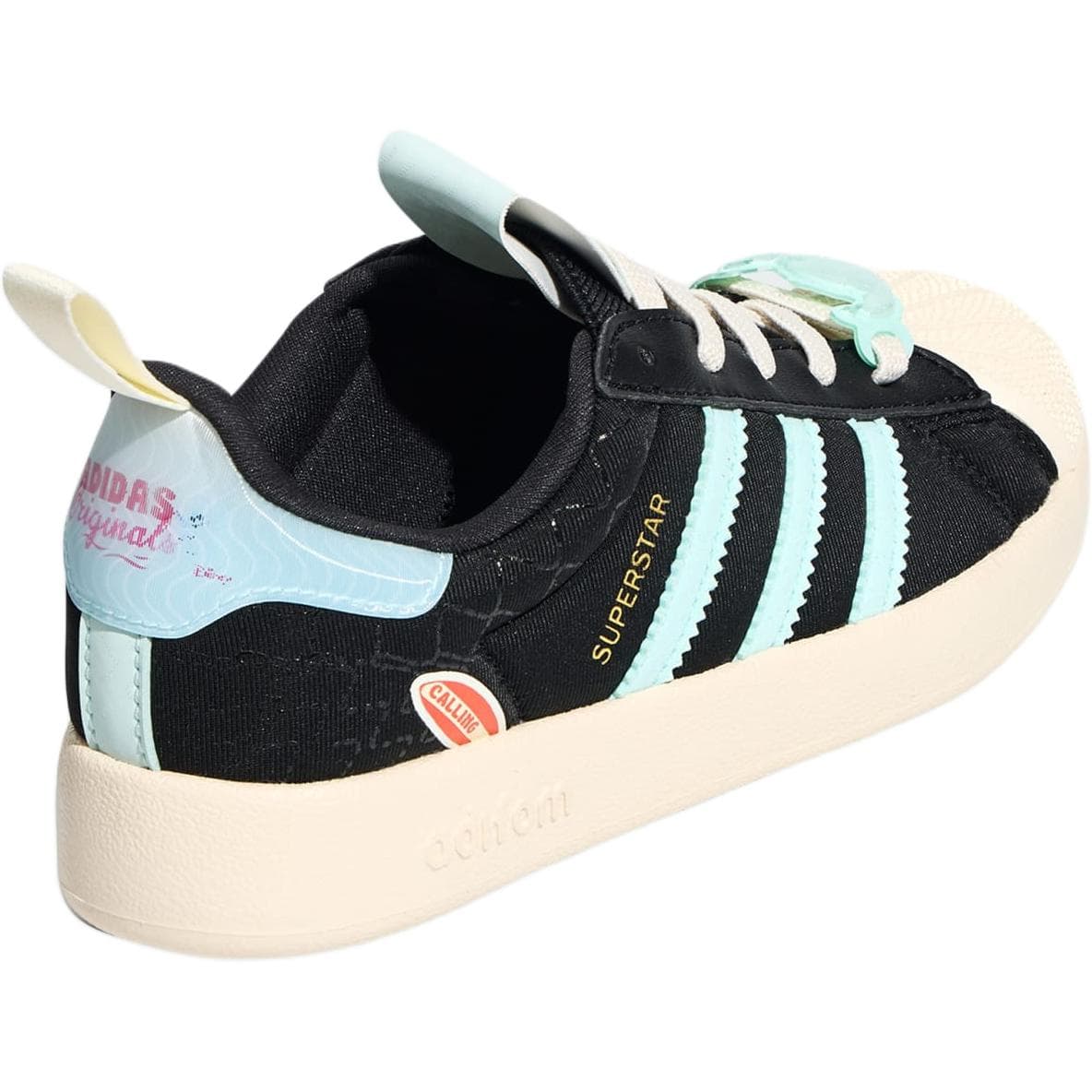 Кроссовки Adidas Originals ADIFOM SUPERSTAR 360 C Детская Скейтбординг Обувь Низкий Топ Черный Синий Kids - изображение 4