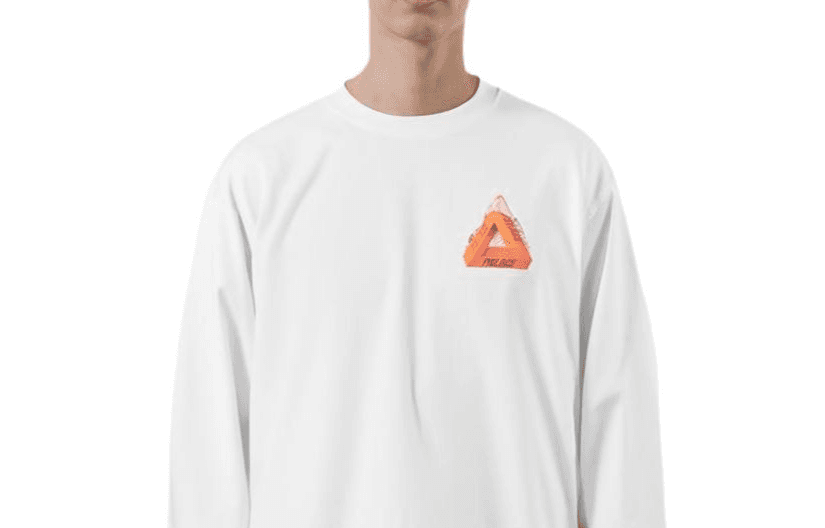Худи PALACE FW21 Chapping Longgsleeve WhiteT - изображение 3