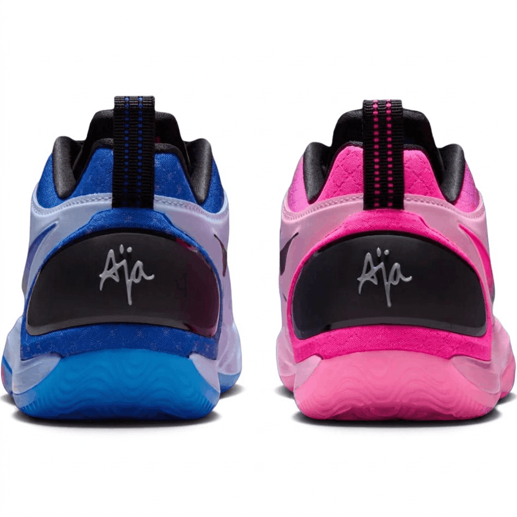 Кроссовки для баскетбола Nike A'Two Детские баскетбольные кроссовки Low Топ Синий Розовый Унисекс - изображение 3