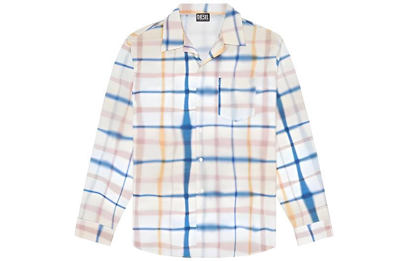 Кофта DIESEL Uneven Check Long-Sleeve Shirt - изображение 1