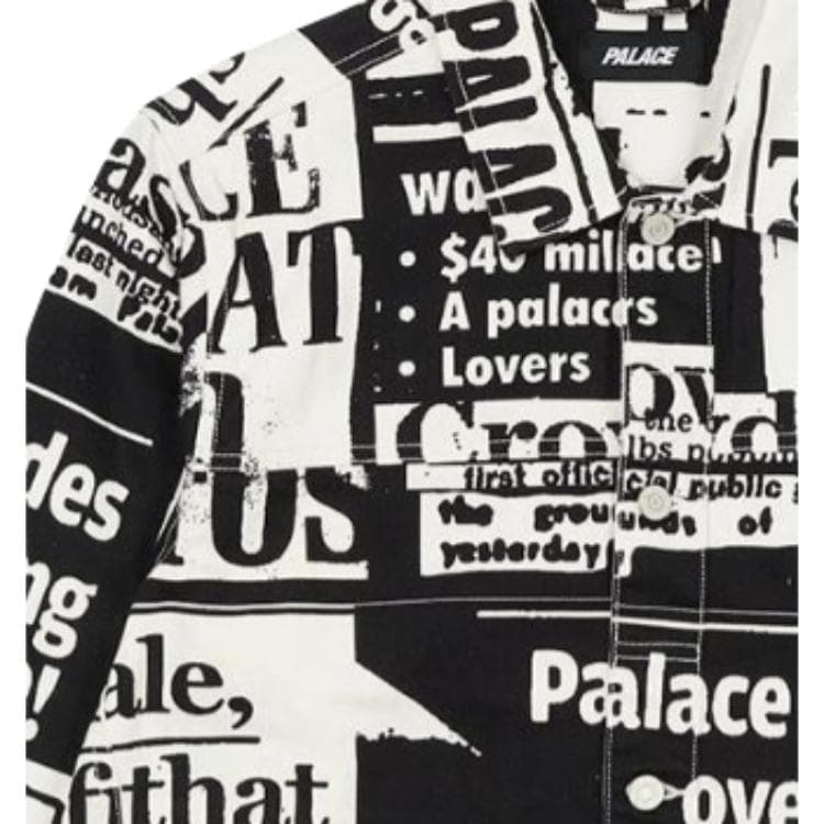 Куртка PALACE SS22 Tabloid Denim Jacket Black - изображение 5