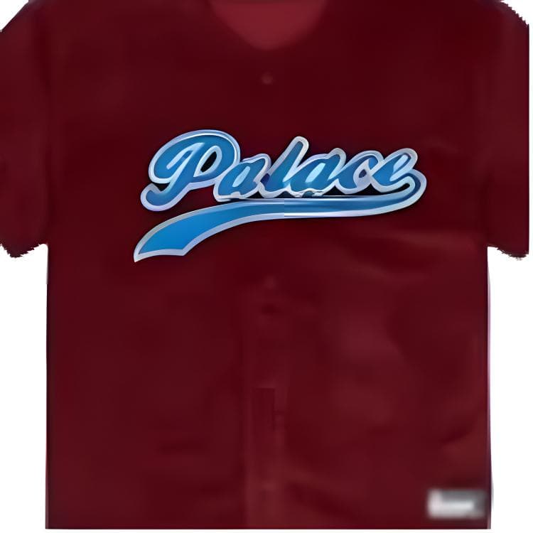 Бомбер PALACE FW22 Cord Baseball Jersey Burgundy - изображение 3