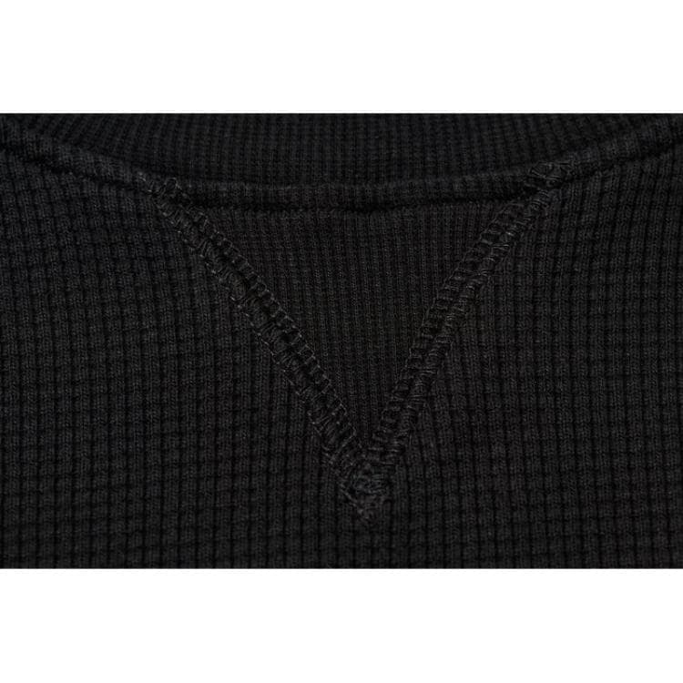 Кофта PALACE SS24 WAFFLE LONGSLEEVE BLACK - изображение 3
