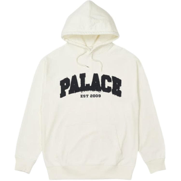 Худи PALACE FW21 DROP SHOULDER APPLIQUE HOOD WHITE Logo - изображение 1