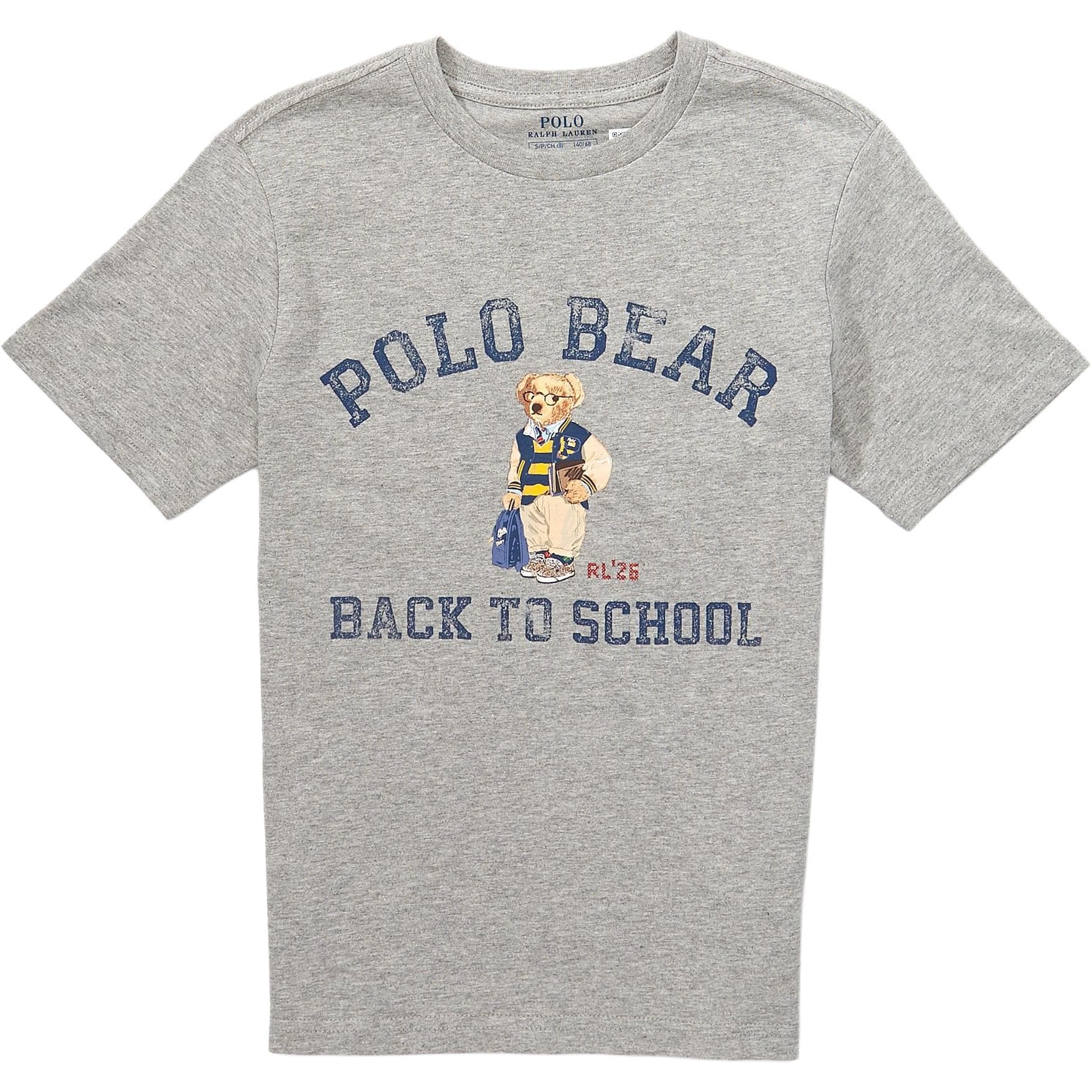 Футболка Polo Ralph Lauren Polo Bear Серый Kids T-рубашки - изображение 1