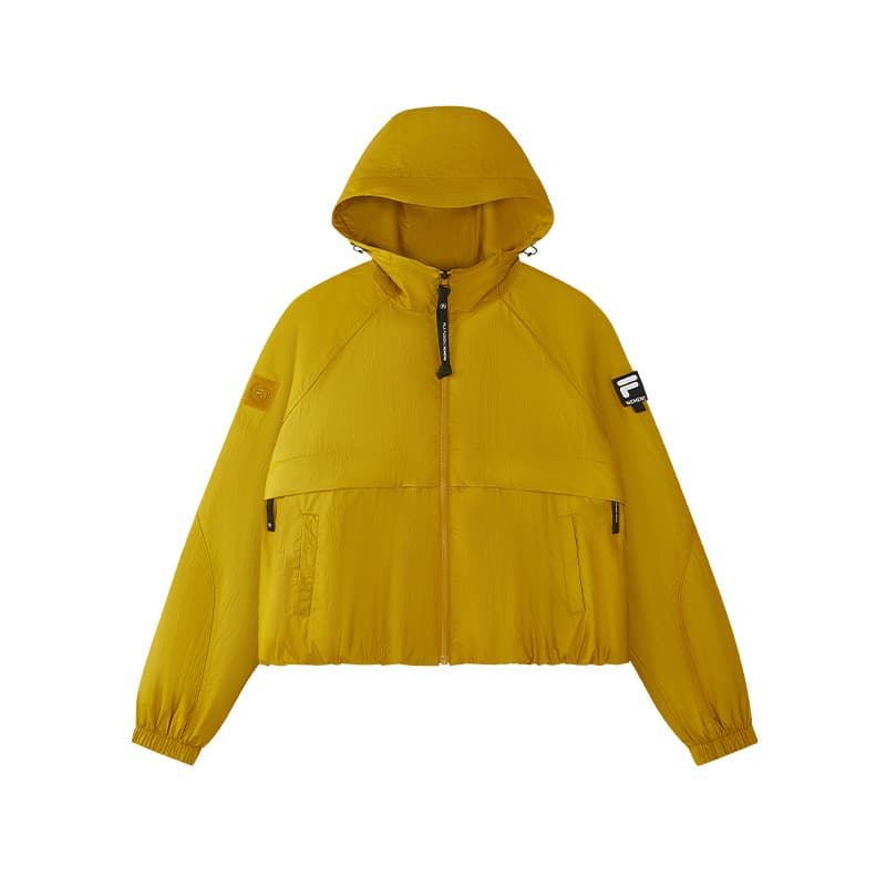 Куртка FILA FUSION Песочно-желтый Золото Женские Куртки - изображение 1