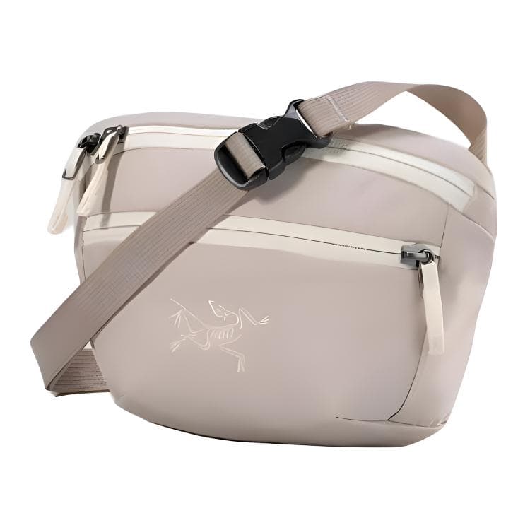 Arcteryx Mantis 1,5L Сумка через плечо с логотипом бренда Туристические сумки 100% переработанный полиэстер Элегантный коричневый в сочетании с бежевым Унисекс Парный - изображение 2
