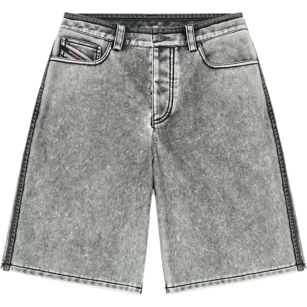 DIESEL Серые Женские Джинсовые Шорты - изображение 1