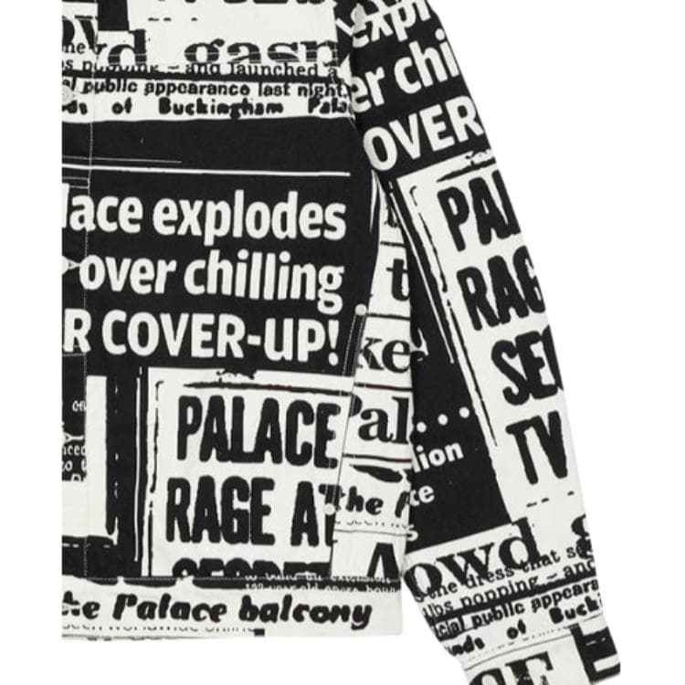 Куртка PALACE SS22 Tabloid Denim Jacket Black - изображение 6