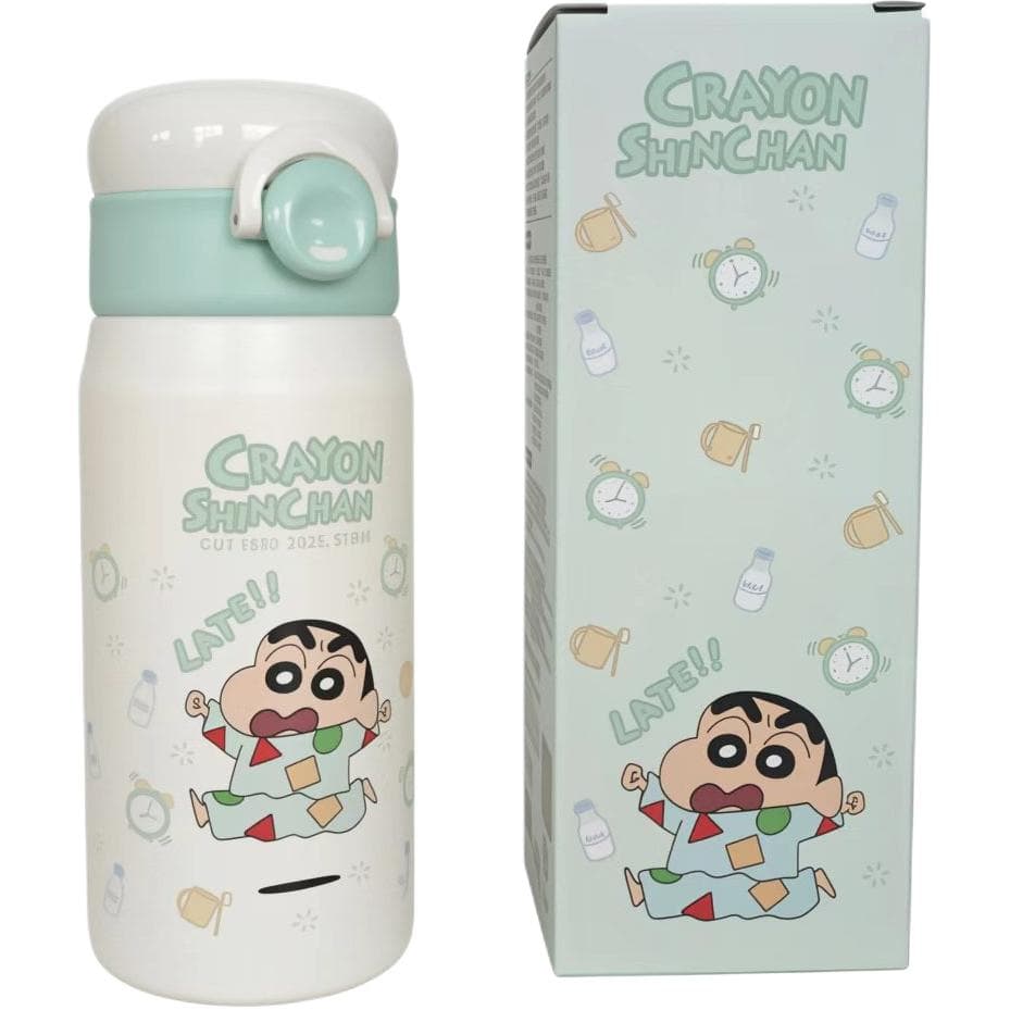 Crayon Shinchan Термокружки из нержавеющей стали 316 розовый и зеленый 550 мл - изображение 2