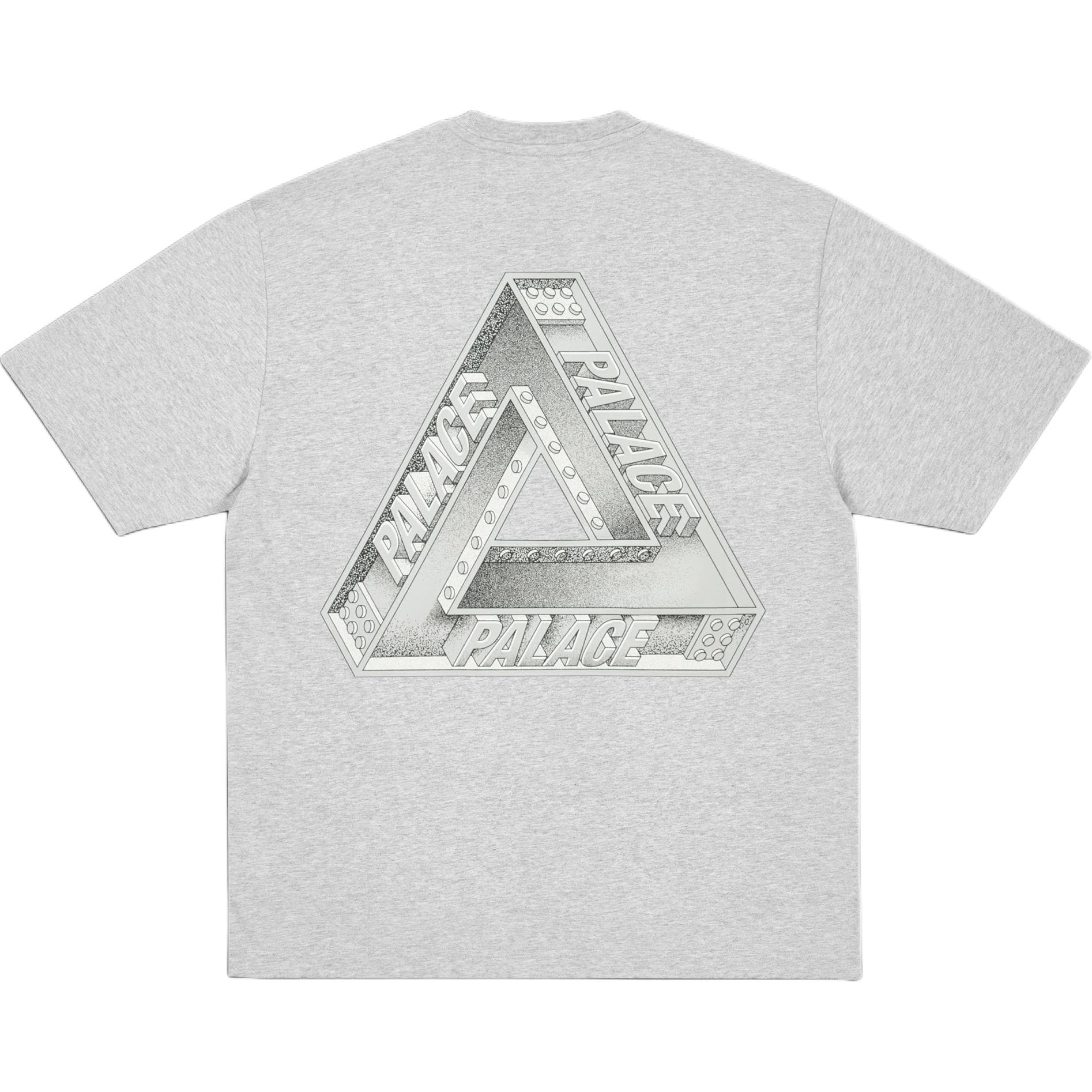 Футболка PALACE SS26 TRI GIRDERS T-SHIRT GREY MARL T - изображение 1