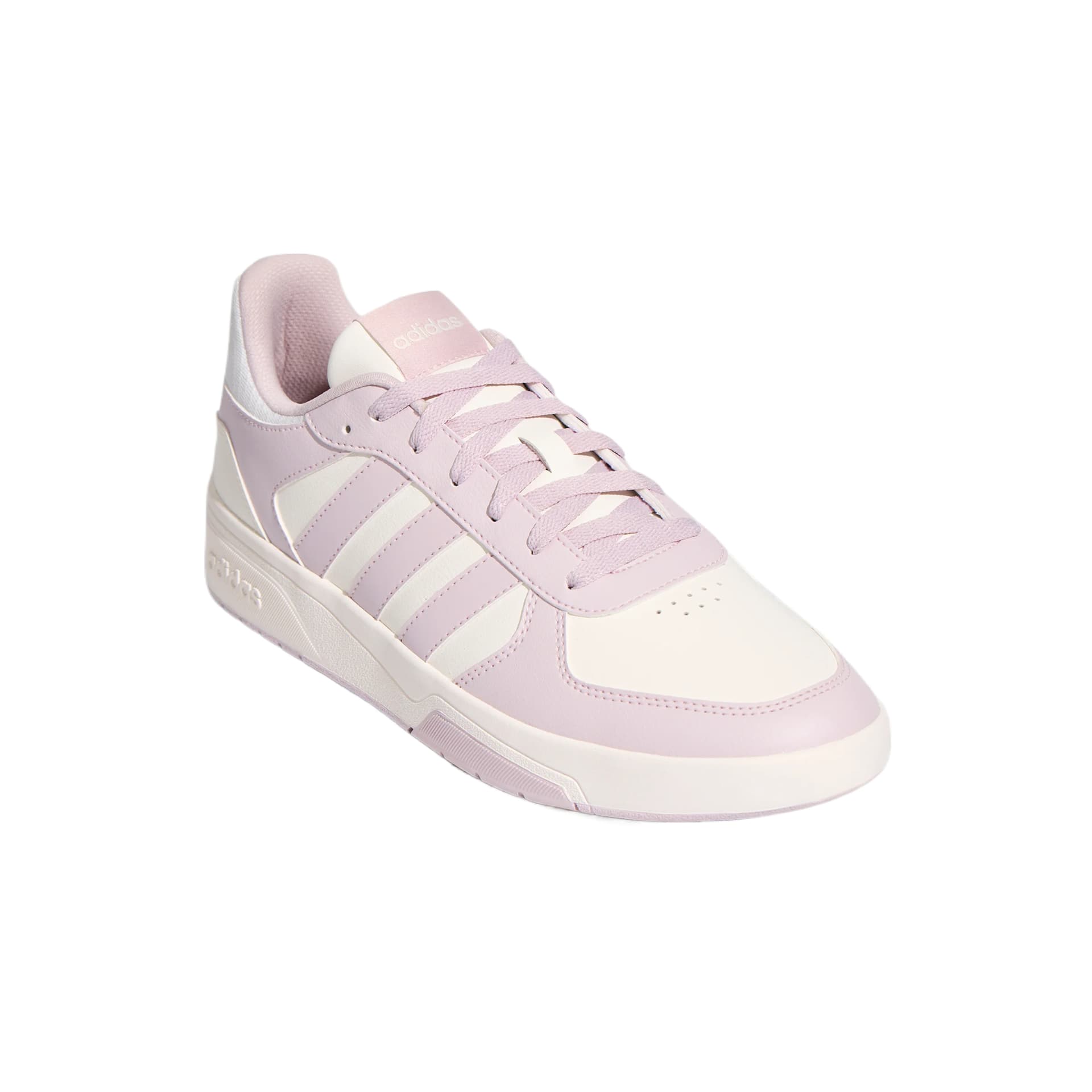Кроссовки Adidas COURTBEAT Скейтборд Кроссовки Низкие Топ Ярко-Белый Ледяной Кристалл Фиолетовый Унисекс - изображение 4