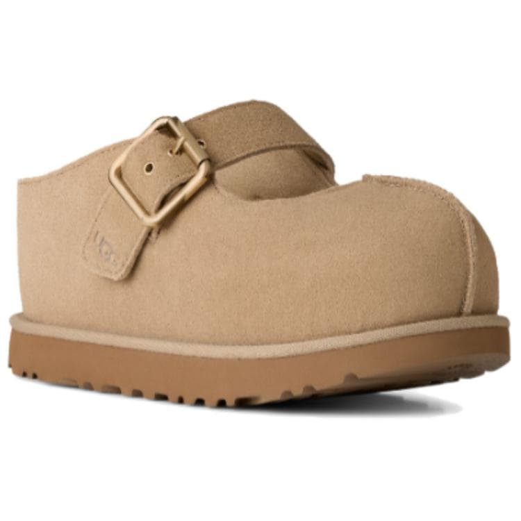 UGG Goldenstar Спилок Коровья Кожа Платформа Туфли Мэри Джейн Женские Горчично-Зеленые - изображение 3