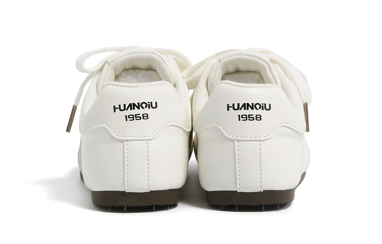 Кроссовки HUANQIU Кеды для скейтбординга Low Топ Белый Женские - изображение 5