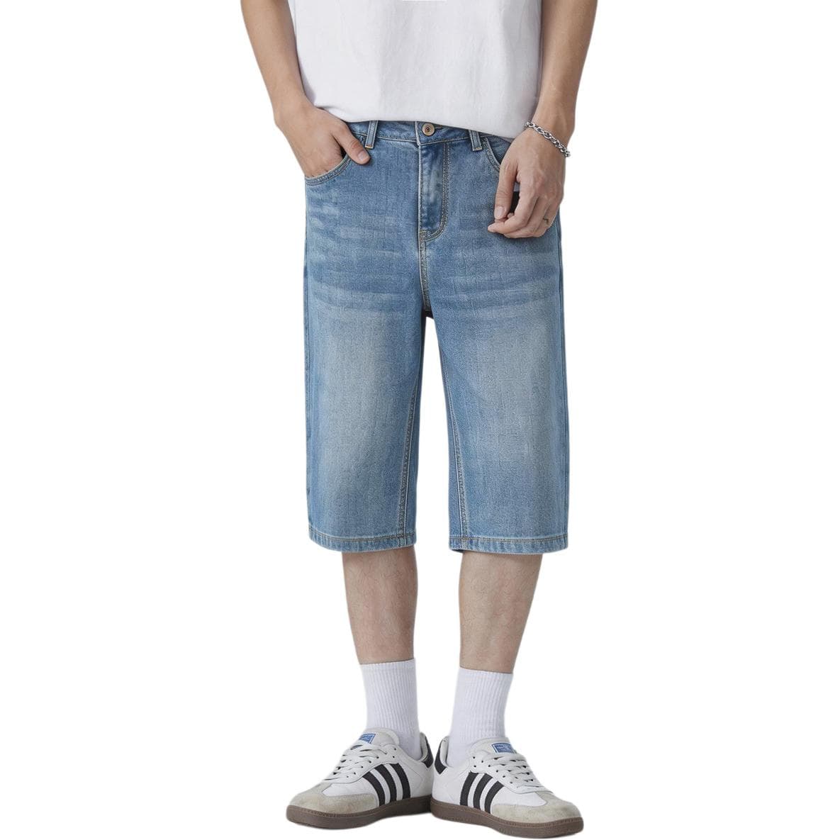 Джинсовые шорты JASONWOOD Cowboy on the Run Blue Men's Denim Shorts - изображение 1
