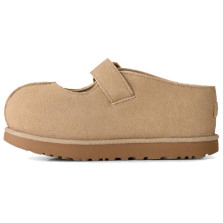UGG Goldenstar Спилок Коровья Кожа Платформа Туфли Мэри Джейн Женские Горчично-Зеленые - изображение 2