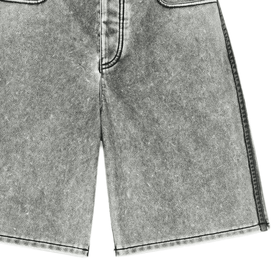 DIESEL Серые Женские Джинсовые Шорты - изображение 2