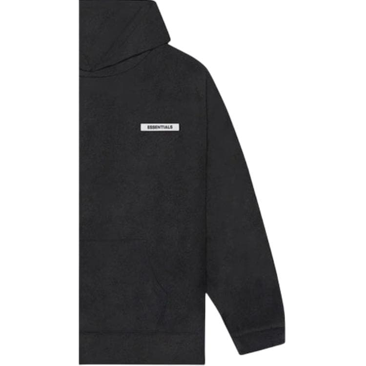 Худи Fear of God Essentials FW20 Polar Fleece Hoodie Dark Slate Black Logo - изображение 2
