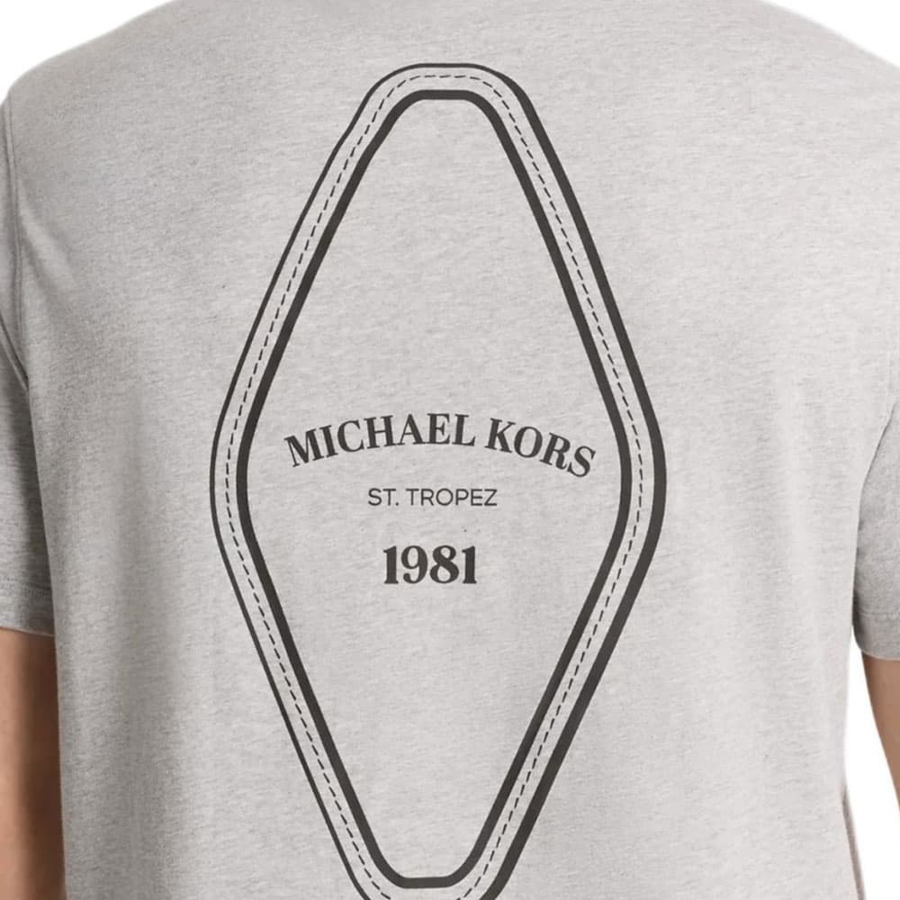 Футболка MICHAEL KORS Светло-серые Мужские T-рубашки - изображение 2