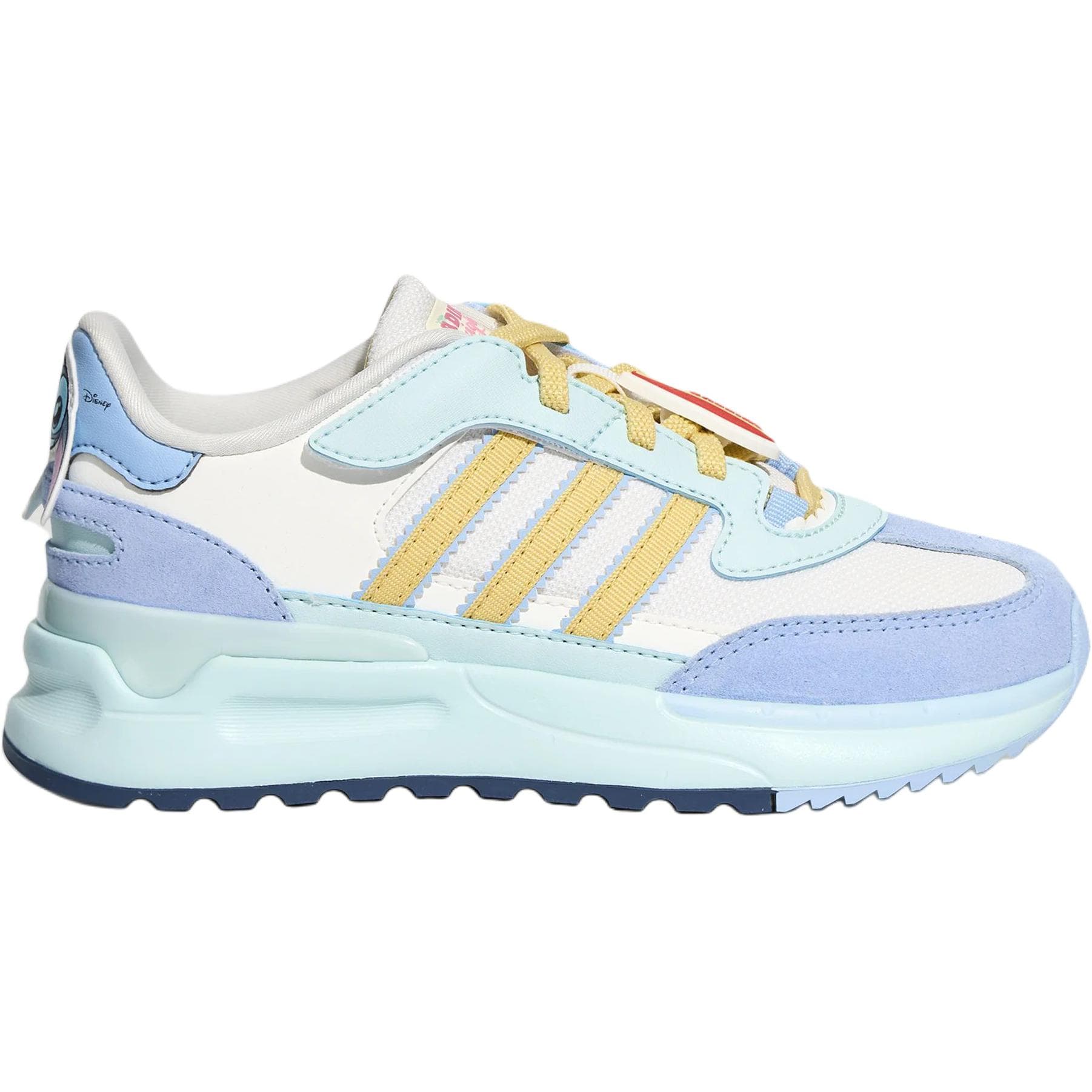 Кроссовки Adidas Originals RETROPY Детская повседневная обувь Low Топ Белый Kids - изображение 2