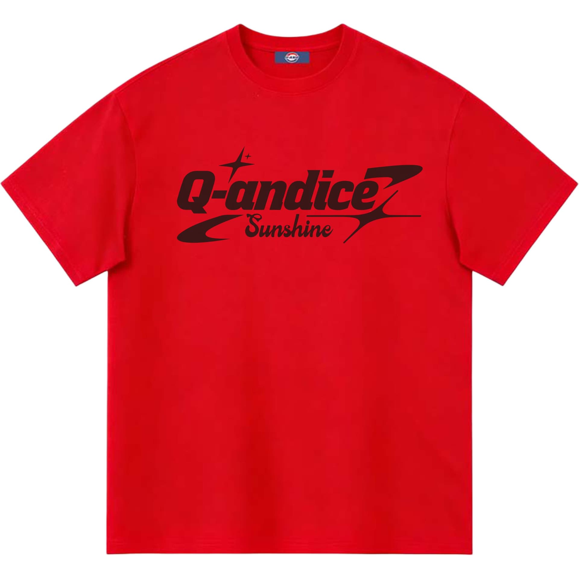 Футболка Q-AND Red (Black with print) Unisex T-Shirts Q-AND Красный (Черный с принтом) Унисекс Футболки - изображение 1