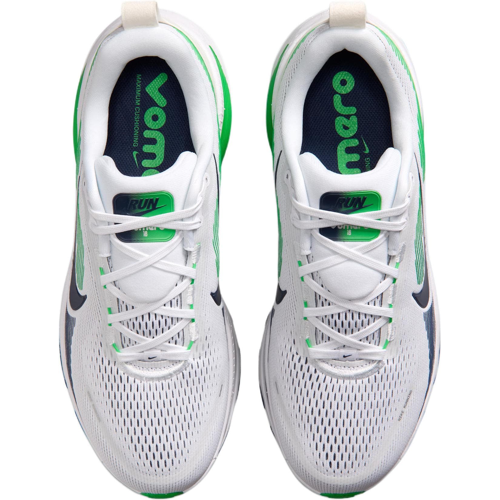 Кроссовки для бега Nike Vomero 18 Беговые кроссовки Низкий Топ Белый Зеленый Мужской - изображение 4