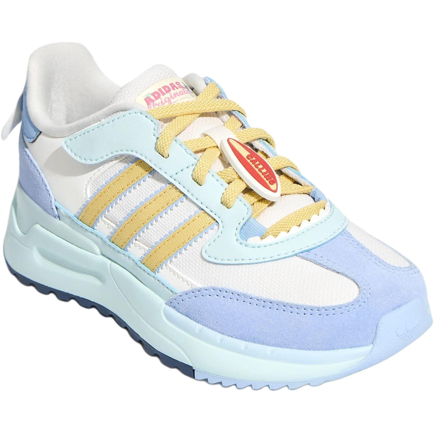 Кроссовки Adidas Originals RETROPY Детская повседневная обувь Low Топ Белый Kids - изображение 3