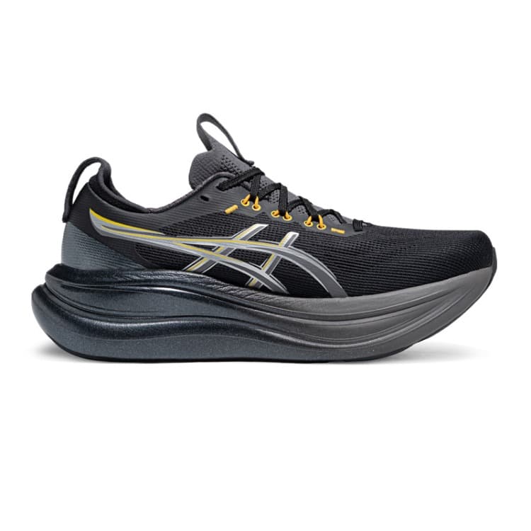 Кроссовки для бега asics Гель Nimbus 28 Беговые кроссовки Low Топ Черный серебристый Серый Мужской - изображение 2