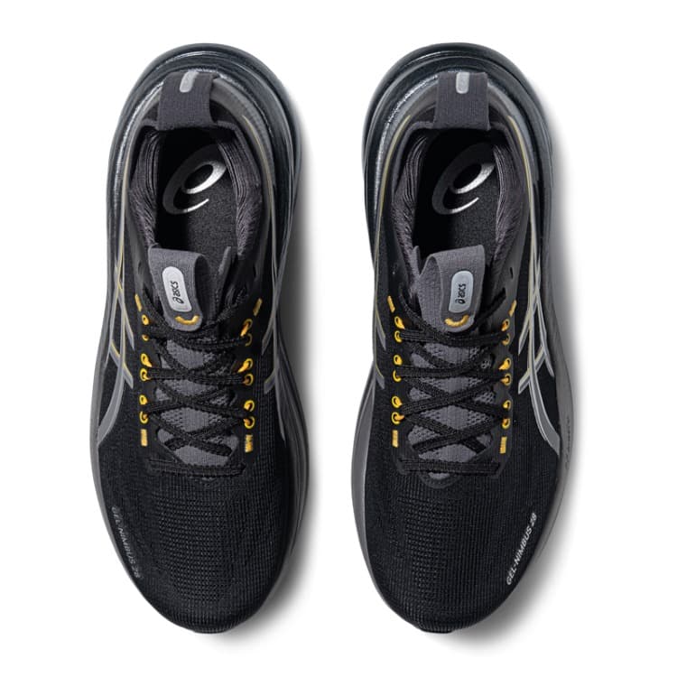 Кроссовки для бега asics Гель Nimbus 28 Беговые кроссовки Low Топ Черный серебристый Серый Мужской - изображение 5
