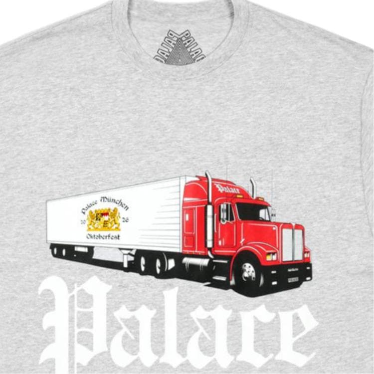 Футболка PALACE SS26 TRUCK Off T Рубашка Серый MARL T Рубашка Унисекс - изображение 4