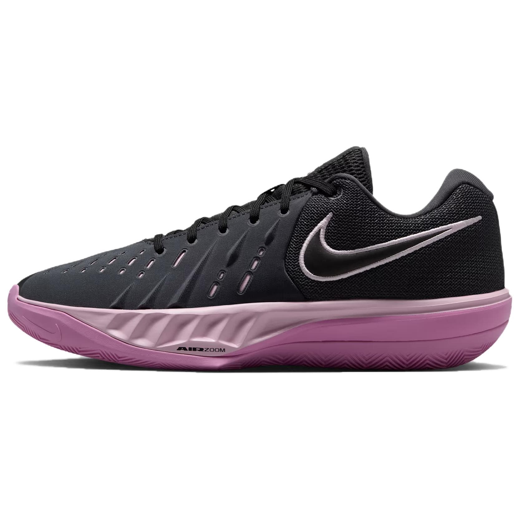 Кроссовки для баскетбола Nike Air Zoom G.T. Cut ACADEMY 2 Баскетбольные кроссовки Low Топ Угольно-серый Розовая пена Освежающий вариант Пурпурно-розовый Черный Унисекс - изображение 1
