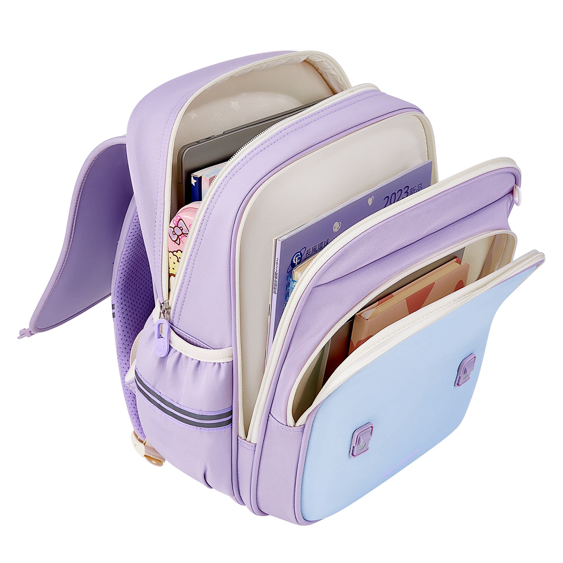 Санрио Kuromi Collection Синтетическая кожа Рюкзаки Фиолетовый Kids - изображение 3