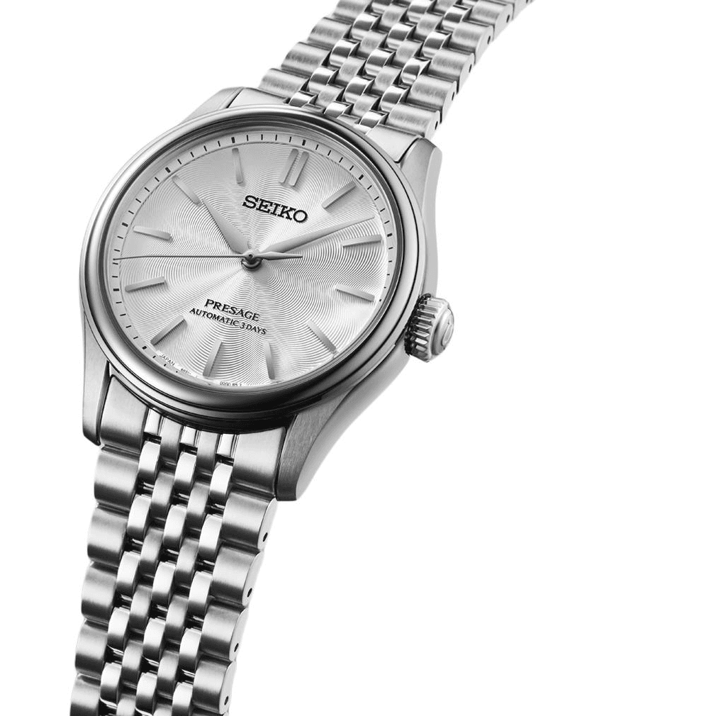 Часы SEIKO Автоматический Ручной Механизм Мужские часы Presage 38mm Белые - изображение 4