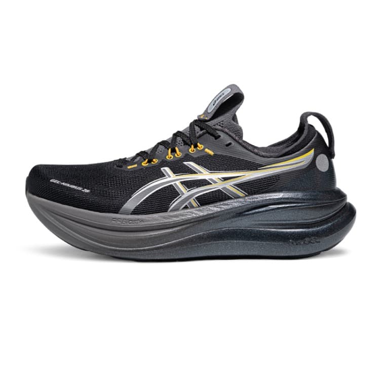 Кроссовки для бега asics Гель Nimbus 28 Беговые кроссовки Low Топ Черный серебристый Серый Мужской - изображение 1
