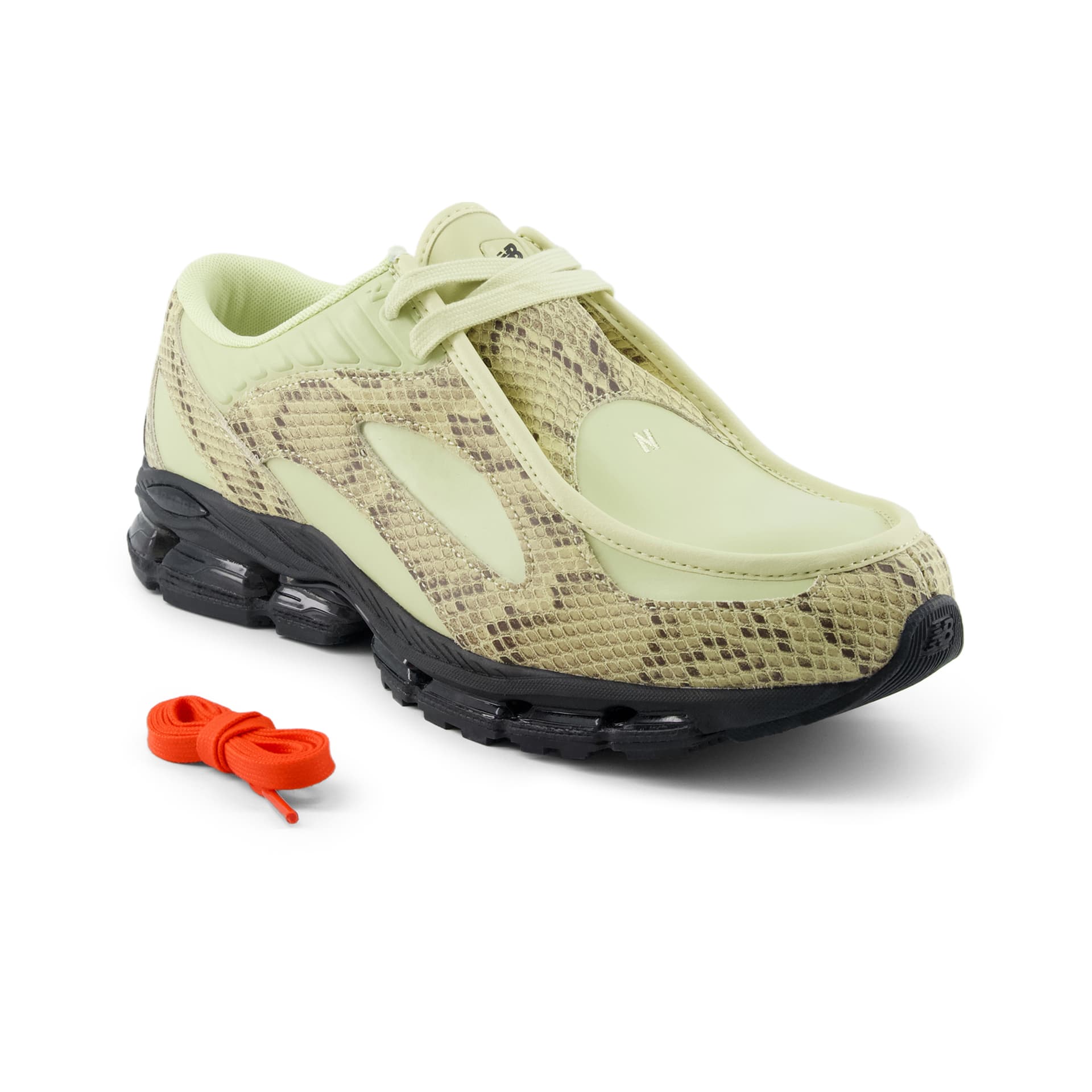 Кроссовки для бега New Balance 1890A Low Топ Беговые кроссовки Унисекс Змеиный принт Осенний зеленый - изображение 3