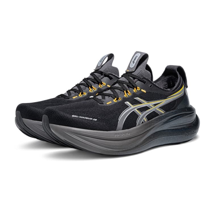 Кроссовки для бега asics Гель Nimbus 28 Беговые кроссовки Low Топ Черный серебристый Серый Мужской - изображение 3