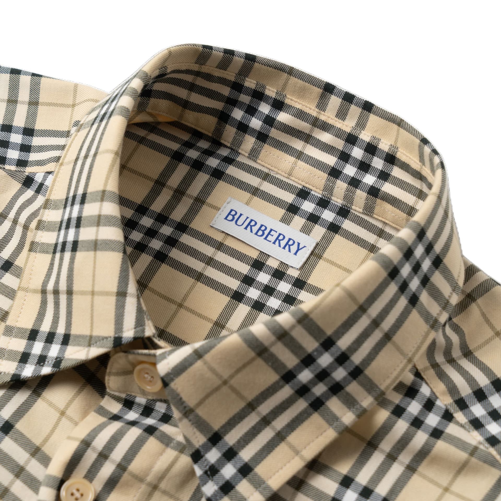 Рубашка Burberry Песочный Мужские Рубашки - изображение 4