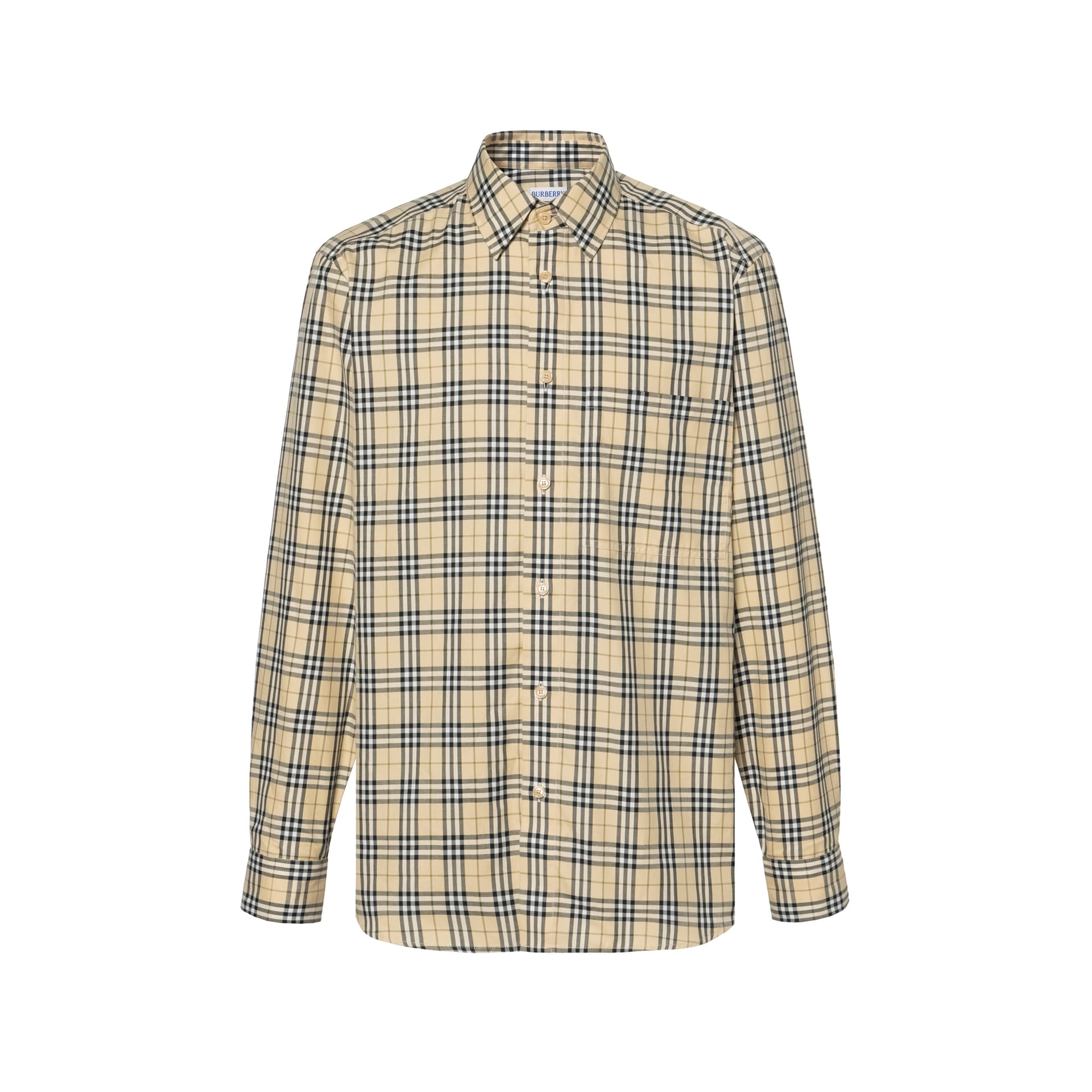 Рубашка Burberry Песочный Мужские Рубашки - изображение 2