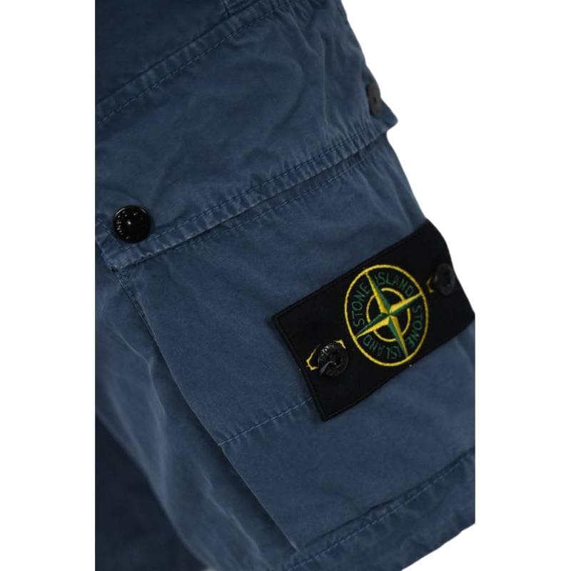 Шорты Stone Island Повседневные шорты Мужские Синие - изображение 4