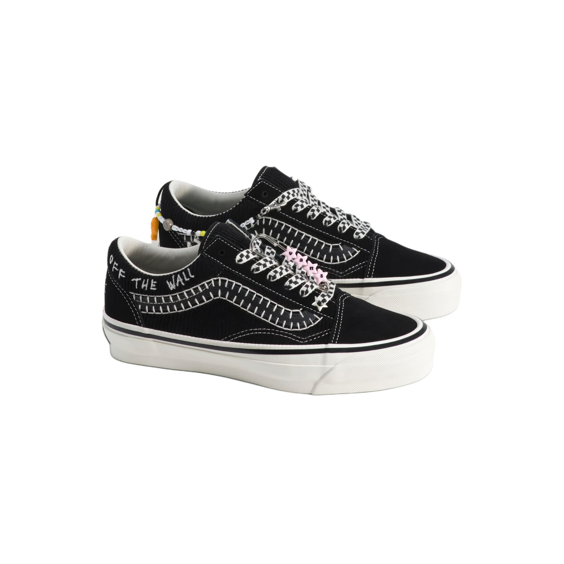 Кроссовки Vans Premium Old Skool Скейтборд Кроссовки Низкий Верх Черный Зефир Белый Унисекс - изображение 2