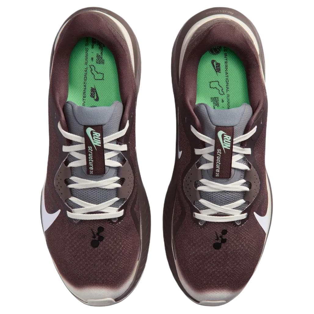 Кроссовки для бега NIKE Zoom Structure 26 Беговые кроссовки Low Топ Кофейно-коричневый Мужской - изображение 3