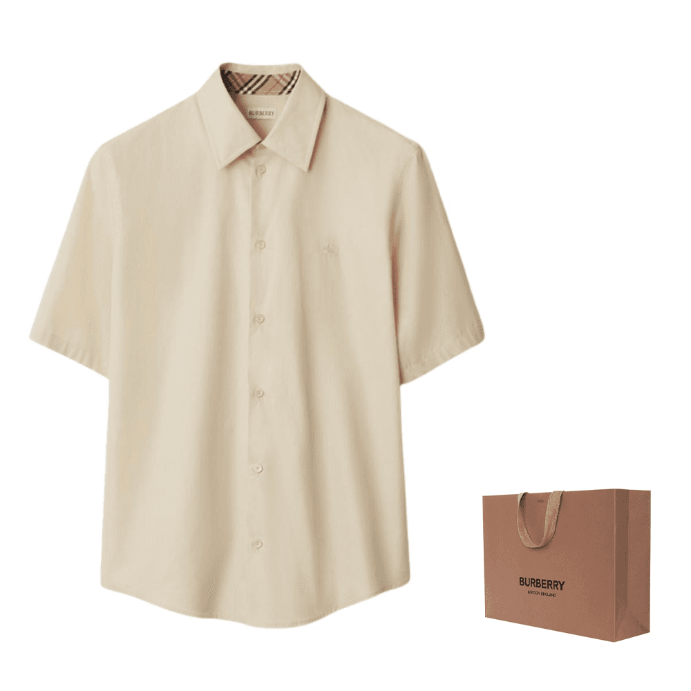 Рубашка Burberry SS25 Рубашка Мужская Мускатный орех - изображение 3