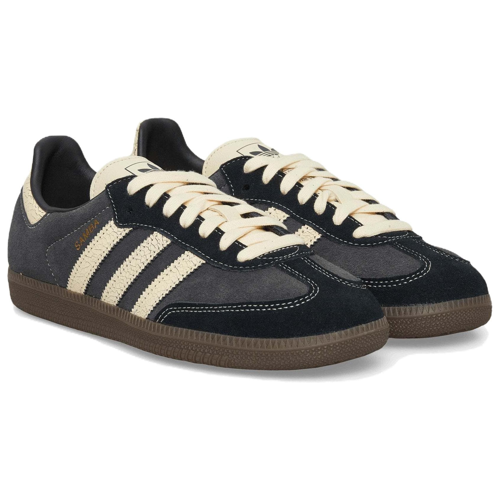 Кроссовки Adidas Originals Samba OG Кеды немецкой армии (GAT) Серый Белый Унисекс - изображение 3